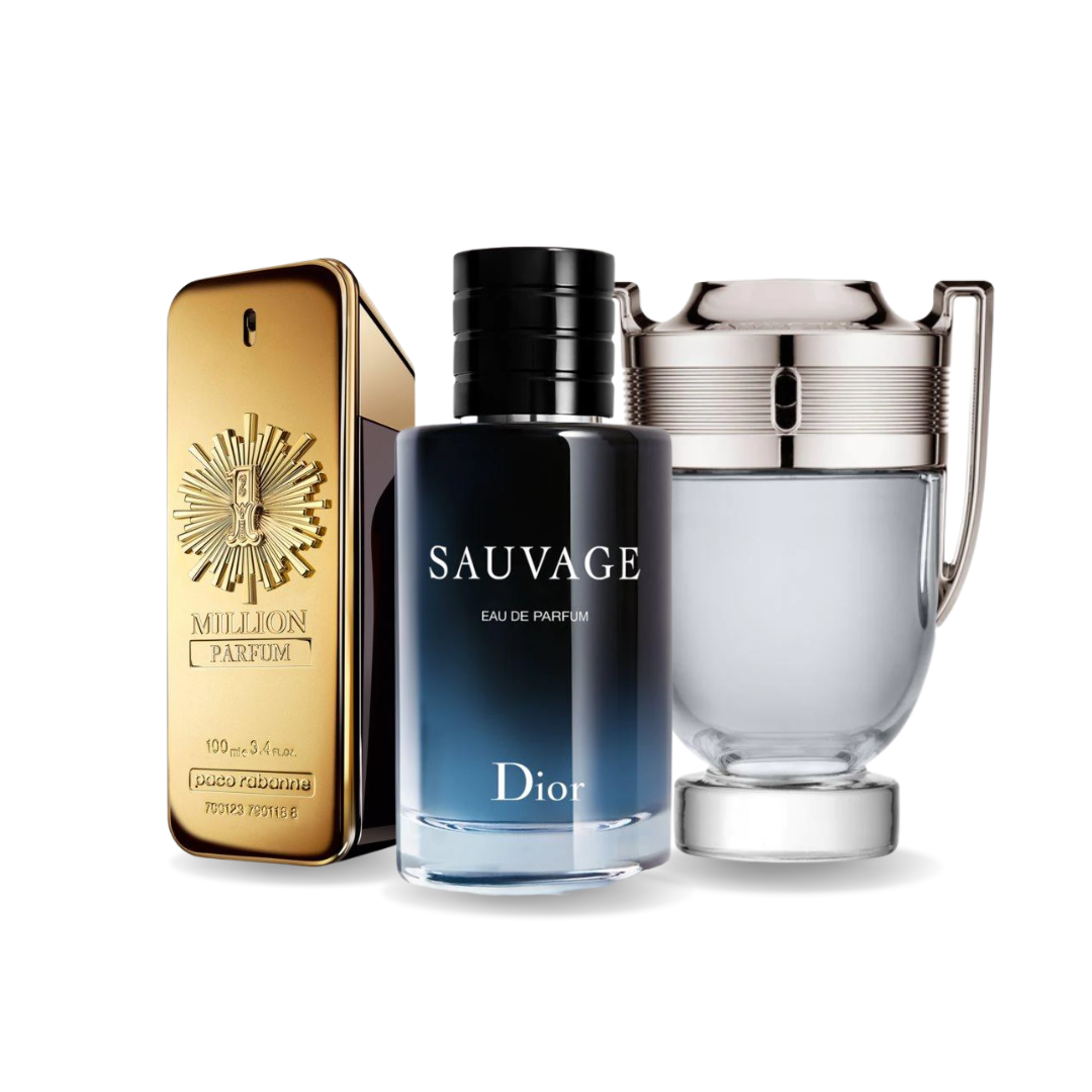 Kombination aus 3 Düften ONE MILLION, SAUVAGE and INVICTUS 100 ml