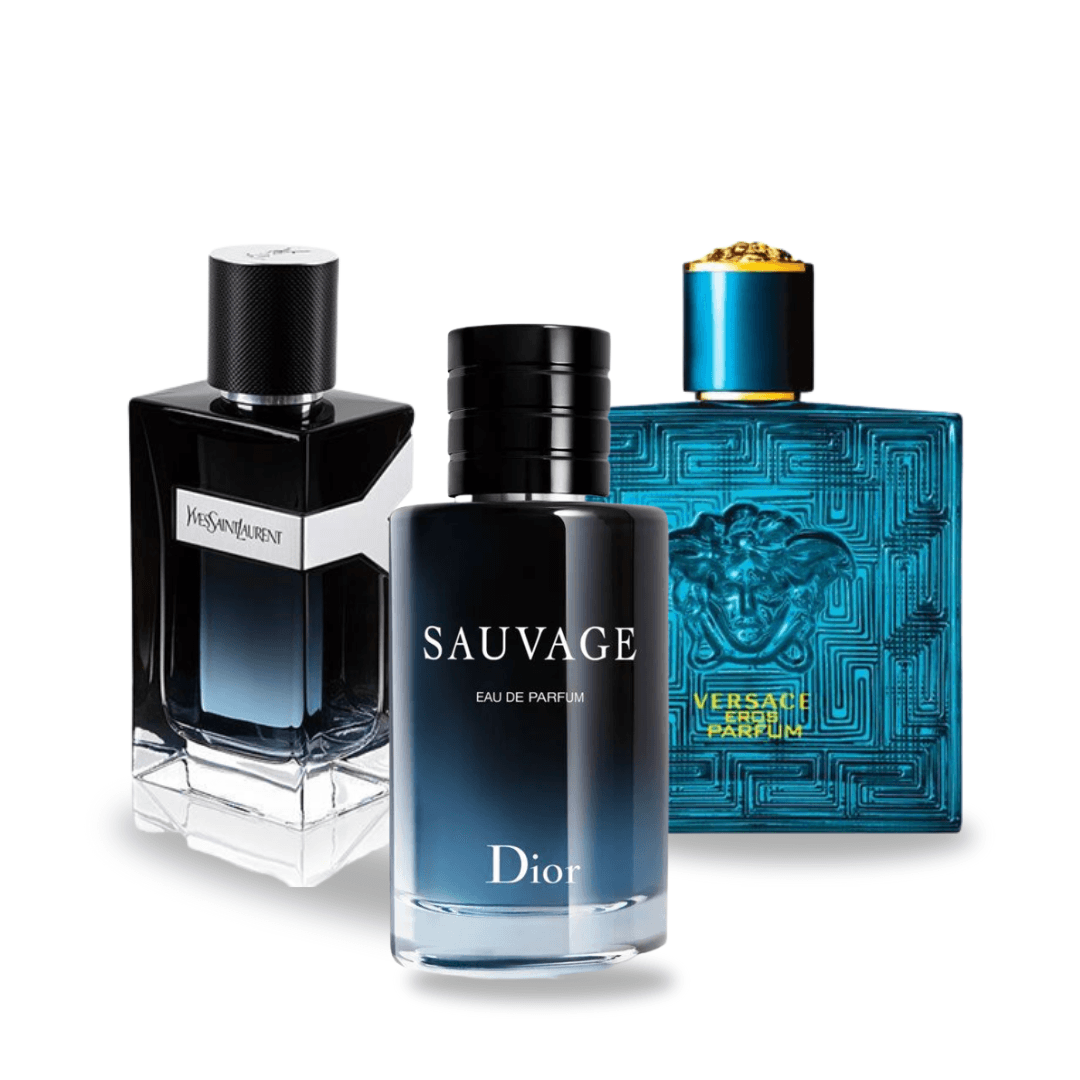 Kombination aus 3 Düften SAUVAGE, Y MEN and EROS 100 ml