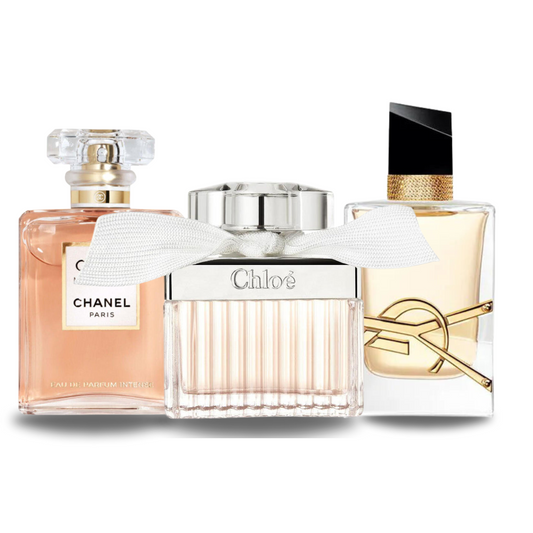 Kombination aus 3 Düften COCO MADEMOISELLE, LIBRE and CHLOÉ 100 ml