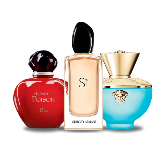 Kombination aus 3 Düften HYPNOTIC POISON, SÌ and DYLAN TURQUOISE 100 ml