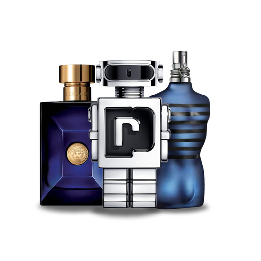 Kombination aus 3 Düften DYLAN BLUE, PHANTOM and ULTRA MALE 100 ml